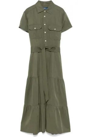 Ralph Lauren Gestuftes Midikleid