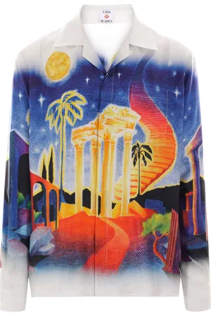 Casablanca Midnight Acropolis Seidenhemd