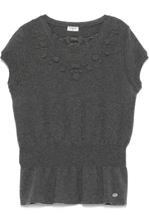 CHANEL 2010s Oberteil aus Wolle