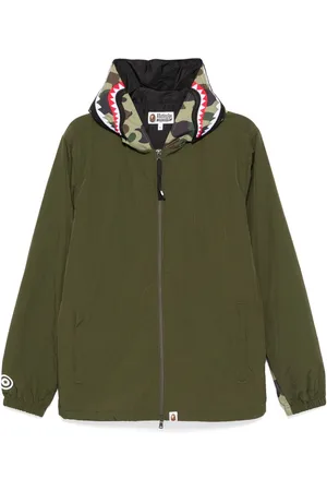 A Bathing Ape 1st Shark Kapuzenjacke mit Camouflage-Print