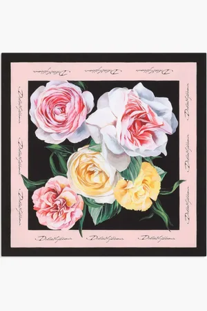 Dolce & Gabbana Schal mit Blumen-Print