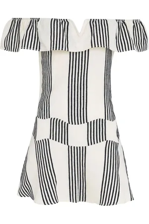 AMIR SLAMA X Jade Jade gestreiftes Minikleid