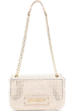 Moschino Schultertasche mit Nieten