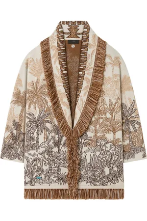 Alanui Jungle Toile de Jouy Cardigan