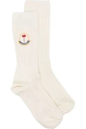 Palm Angels Gerippte Socken mit Logo-Stickerei