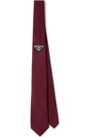 Prada Krawatte mit Triangel-Logo