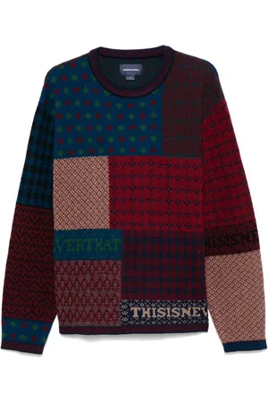 This Is Never That Block Strickpullover