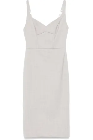 Elisabetta Franchi Midikleid mit V-Ausschnitt
