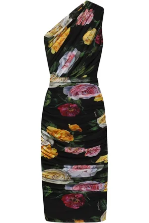 Dolce & Gabbana Midikleid mit Blumen-Print