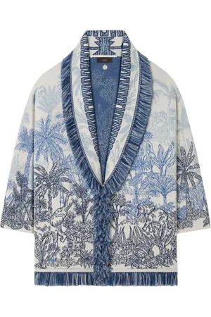 Alanui Jungle Toile de Jouy Cardigan