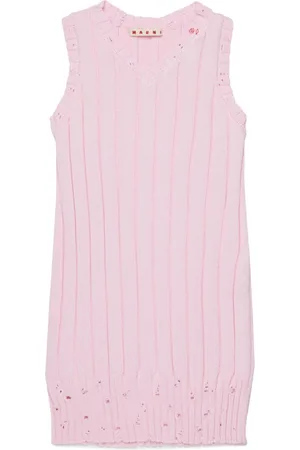Marni Geripptes Strickkleid