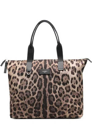 Dolce & Gabbana Shopper mit Leoparden-Print