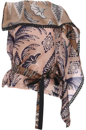BIYAN Organza-Bluse mit Print