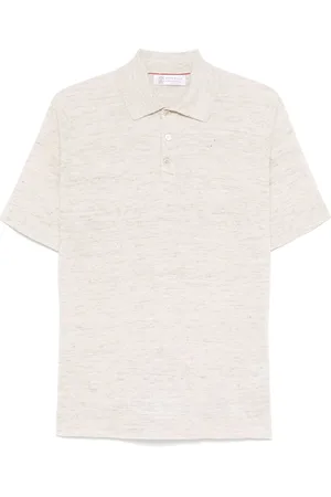 Brunello Cucinelli Fein gestricktes Poloshirt