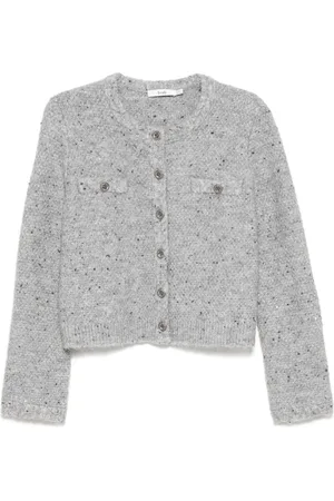 B+AB Cardigan mit Rundhalsausschnitt