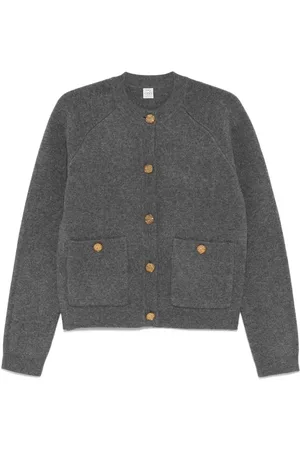 Totême Cardigan mit gehämmerten Knöpfen