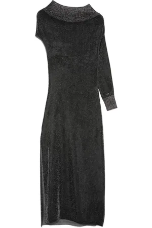 Fendi Drapiertes Lurex-Abendkleid