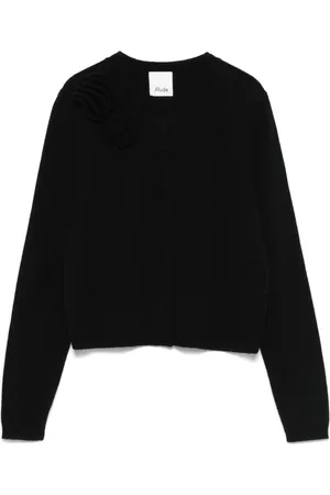 Allude Cardigan mit Blumenapplikation