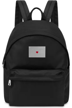 Moschino Rucksack mit Logo-Schild