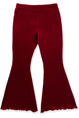LA STUPENDERIA Velourshose mit Schlag