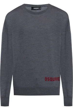 Dsquared2 V-Ausschnitt-Pullover hellgrau hotsell meliert Casual-Look