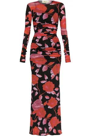 BLUMARINE Maxikleid mit Blumen-Print