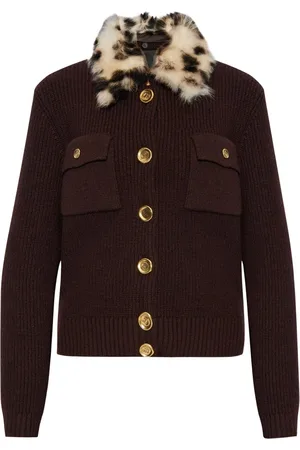 Givenchy Cardigan mit Pelzkragen