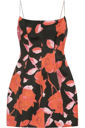 BLUMARINE Satin-Minikleid mit Print