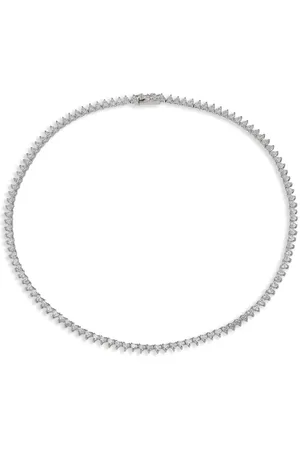 Anabela Chan 18kt Petite Eternity Heart Weißgoldhalskette