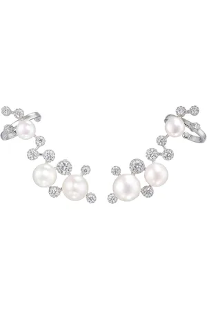 Anabela Chan 18kt Constellation Weißgold-Ear Cuffs mit Perlen