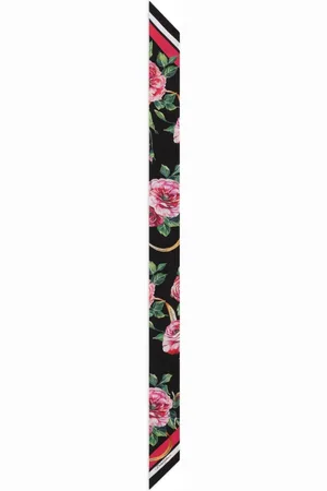 Dolce & Gabbana Seidenhalstuch mit Blumen-Print