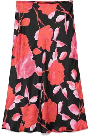 BLUMARINE Midirock mit Blumen-Print