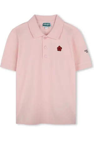 Kenzo Poloshirt mit Boke Flower-Patch