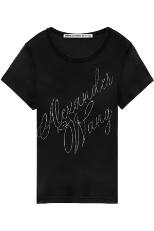 Alexander Wang T-Shirt mit Nieten-Logo
