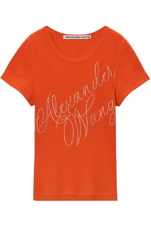 Alexander Wang T-Shirt mit Nieten-Logo