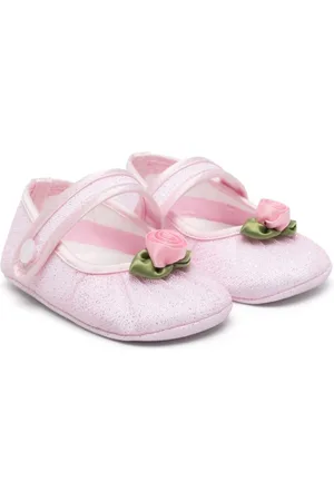 MONNALISA Lauflernschuhe mit Rosenapplikation