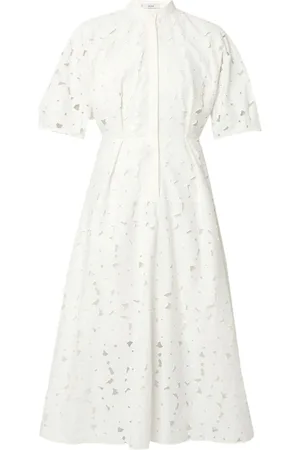 Erdem Midikleid mit kurzen Ärmeln