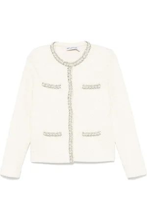 Self-Portrait Cardigan mit Perlen