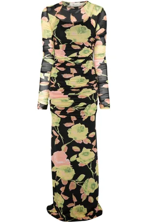BLUMARINE Maxikleid mit Blumen-Print