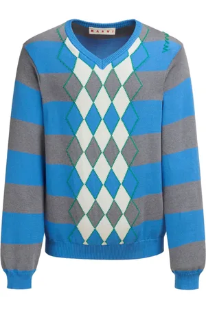 Marni Pullover mit Argyle-Intarsienmuster