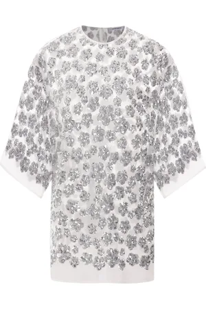 Cecilie Bahnsen T-Shirt mit Blumenpailletten