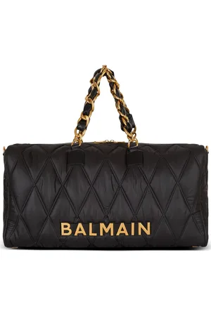 Balmain Voyage Reisetasche mit gestepptem Gittermuster