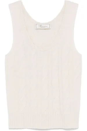 BLUMARINE Oberteil mit Zopfmuster