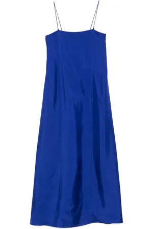 Rohe Maxikleid aus Seide