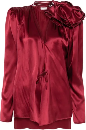 MAGDA BUTRYM Bluse aus Seidenblume