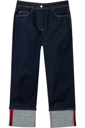 Twin-Set Cropped-Jeans mit Umschlag