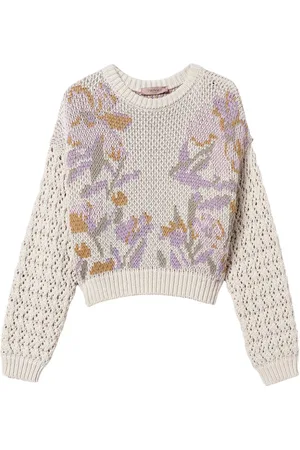 Twin-Set Pullover mit Blumen-Jacquard