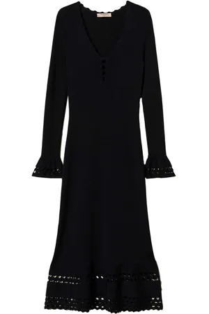 Twin-Set Midikleid mit Wellensaum
