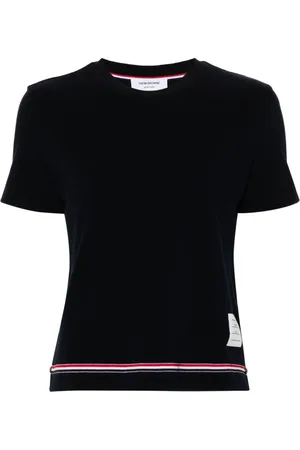 Thom Browne Piqué-Pullover mit Logo
