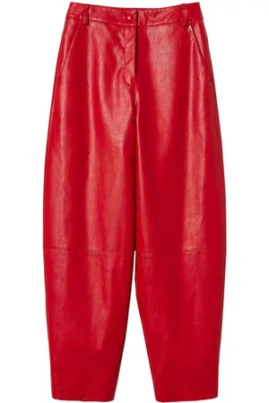 Twin-Set Tapered-Hose aus Faux-Leder
